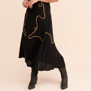 RARE Just Female Wylie Ropes Skirt Sz S